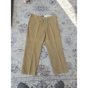 #401 Dockers D3 Pants Mens 38 X 29 Tan Classic Fit Pleated Corduroy Trousers